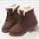 Women's Brown Leather Stack Heel Boots Size8.5 7