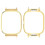 Θήκη με μεταλλικό πλαίσιο για Redmi Watch5 - 20mm Χρυσό 2