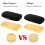 Set di 2 cuscinetti per braccioli in memory foam neri 6