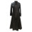 Dames trenchcoat van imitatieleer, zwart 4