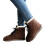 Women's Brown Leather Stack Heel Boots Size8.5 3