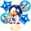 Sonic the Hedgehog balloon set blue birthday 3