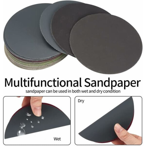 Wet Sanding Paper 125 mm Round Discs 30 pcs 1