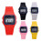 F-91W digital watch unisex retro yellow 2