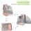 Foldable Mesh Pet Backpack with Metal Frame for Dogs and 4