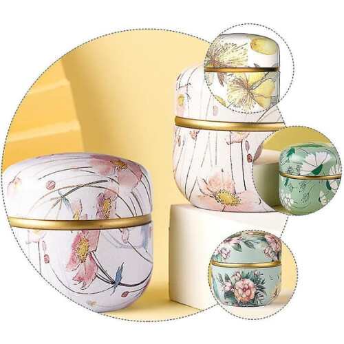 Tinplate tea can food-grade metal container 1 piece 2