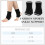 Kids Ankle Support Compression Socks Black 2 Pairs 5-10 2