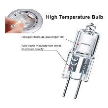 G4 Bulb,90 Pack Halogen G4 12V 20W with G4 Bi-Pin Base,High Output G4 Light Bulb 12V 300LM for Cabinet Light Bulbs