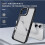 Capa Xhy para iPhone 16 com protetor de tela, transparente e resistente. 4