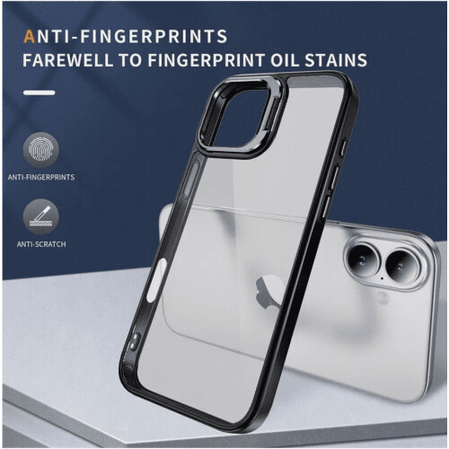 Capa transparente Xhy para iPhone 16 Pro com protetor de tela, resistente. 2