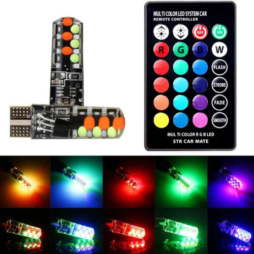 Car LED T10 RGB COB Width Indicator Light 1