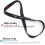 Sports headband black elastic thin non-slip 4-pack 2