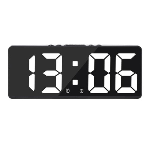 Digital Alarm Clock Bedroom Temperature Adjustable 1