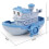 Boat Toy with Reel Motor 2pcs Blue 2