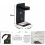 Applique murale LED avec port USB, 12 W, tricolore, intensité variable, rotative 4