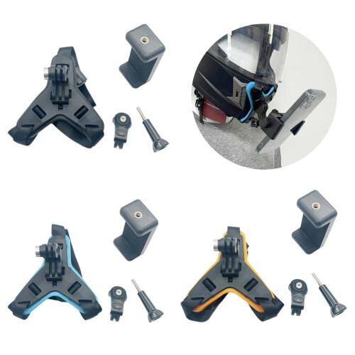 Support de mentonnière pour téléphone de moto avec sangle fixe 1