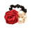 Elastici per capelli in gomma decorati con perle per ragazze, 6