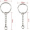 Metal keychain with carabiner 55 pieces 2