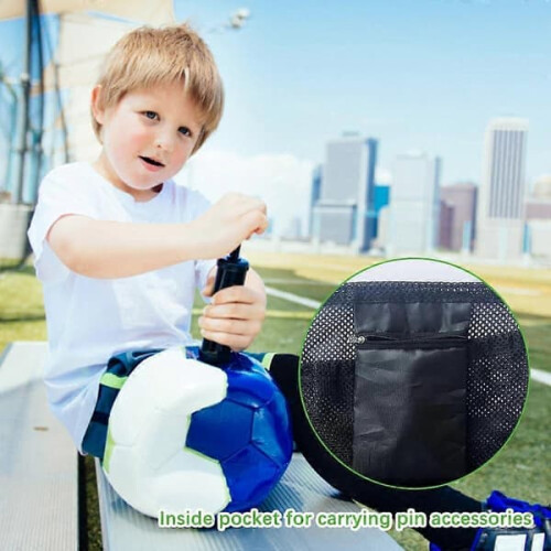 Soccer Ball Net with Drawstring Foldable 2-Pack 2
