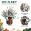 Small artificial Christmas tree with ornaments, silver 5