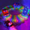 Toy cars with 5 LED lights 4-pack 4