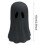Halloween paper mache ghost decor black white brown 4 pcs 2