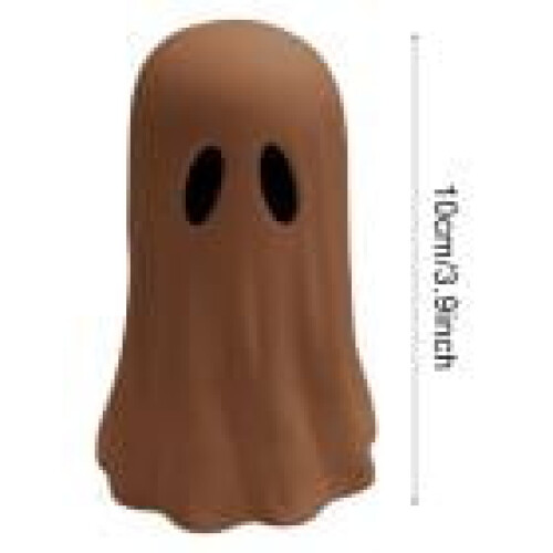 Halloween paper mache ghost decor black white brown 4 pcs 2