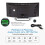 Digital Alarm Clock LED Dimmable Curved White One Size 4