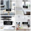 Digital Alarm Clock LED Dimmable Curved White One Size 5