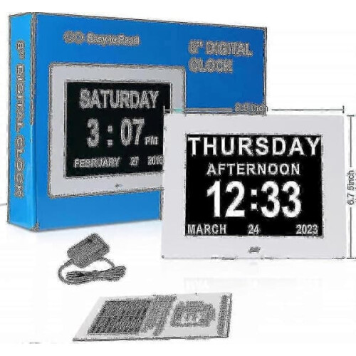 Dementia Clock for Seniors Large Digital Calendar Clock 7 2