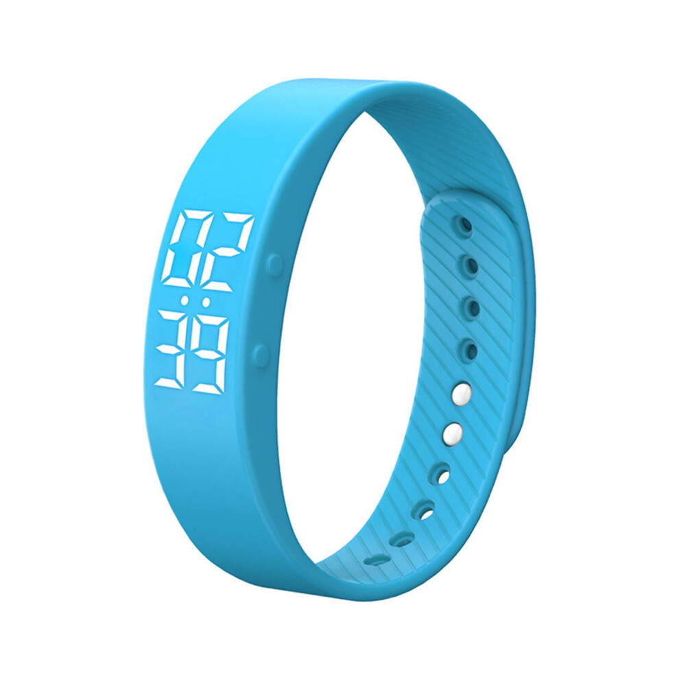 Pedometer Watch Waterproof Fitness Tracker Blue