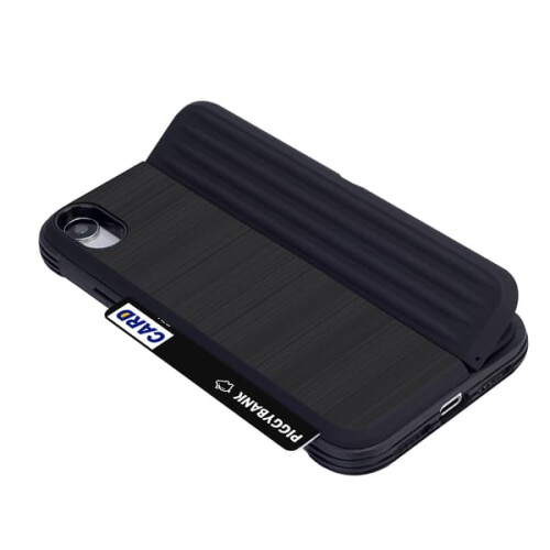 EXXO protective case for iPhone XS Max with card slot silver 1