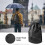 Gym Bag Drawstring Black Large PE Sports Backpack 5