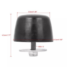 6 Pcs Black Rubber Bumper Cushion Hood Stop for KJ71051BK