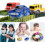Magic Rail Car Toy with 5 LED Lights 3-Pack 5