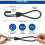 Rubber spiral hook straps short elastic tarp tensioners 10 4