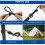 Rubber spiral hook straps short elastic tarp tensioners 10 5