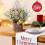 Artificial Mini Christmas Tree Gold Tabletop Decor with 5