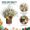 Artificial Mini Christmas Tree Gold Tabletop Decor with 7