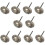 10 stk. rustfrie stålbørster, skivebørster, rundbørster, 25 mm diameter for 4