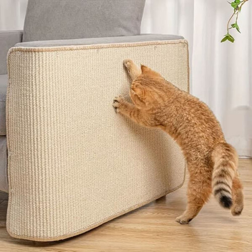 Cat sisal scratching mat khaki 30x40 cm 1