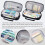 Pencil case yellow black spacious with multiple compartments 4
