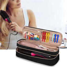Carrying Case Hair Dryer/Volumizer/Styler, Hair Tools Insulated Storage Bag Organizer for Hair Stylist with Dividers