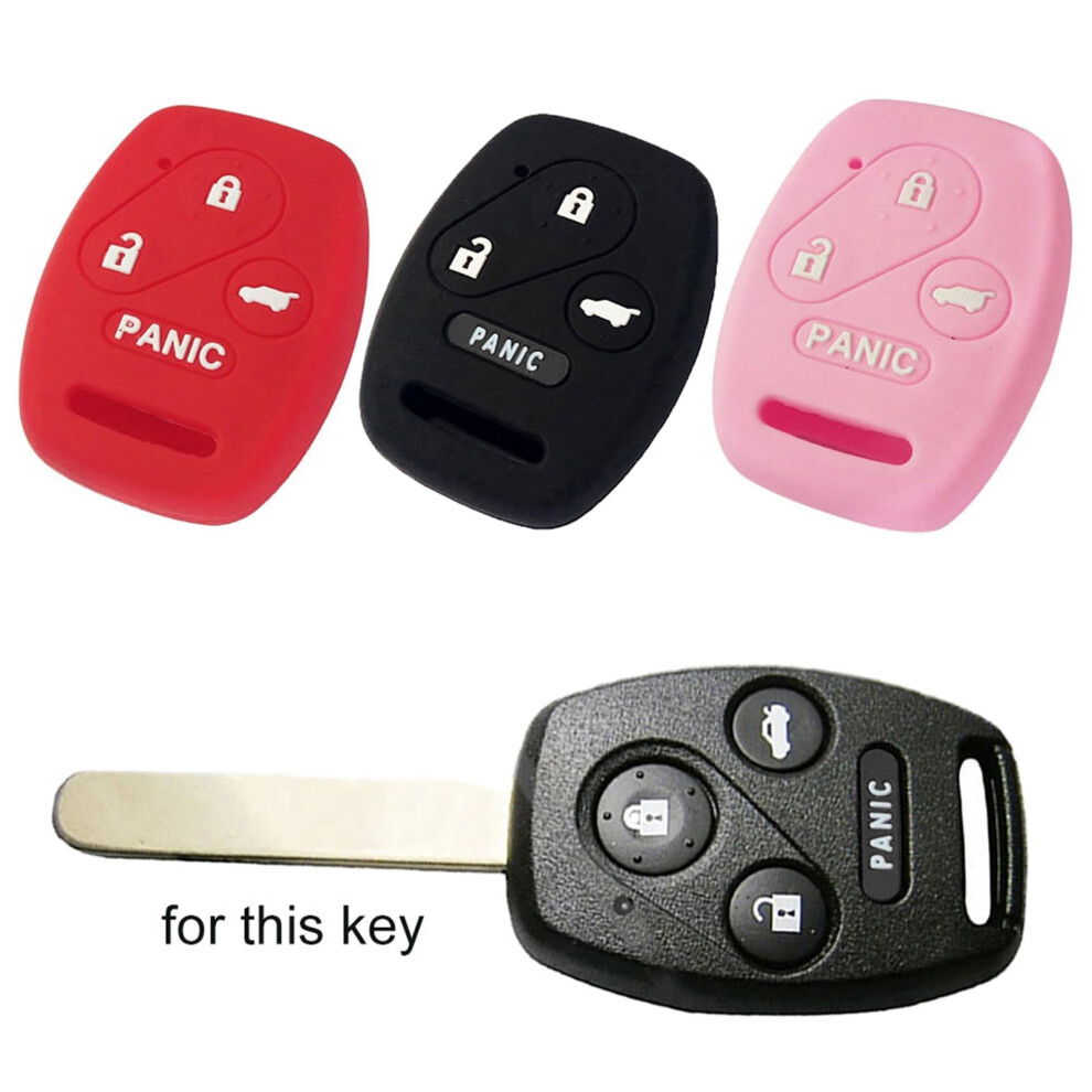 Hyda Silicone Car Key Fob Cover For Honda Accord Civic Cr-V 9178400659942