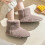 Pantofole da donna alte in cotone, morbide, taglie 39-41 5