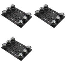 3X V-Slot Gantry Set 20-80mm Gantry Plate with Wheels for V-Slot Aluminum Profiles CNC Router and 3D Printer Part-A