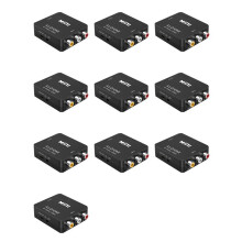 10X RCA to AV to Converter 1080P RCA CVBS Video Audio Converter Adapter PAL/NTSC for TV/PC/ PS3/ STB
