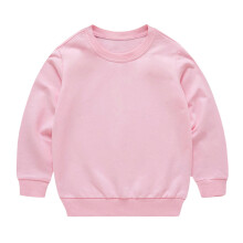 Kids' long sleeve solid round neck tee