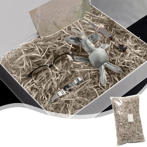 Multicolor shredded paper filler for gift packaging and 1