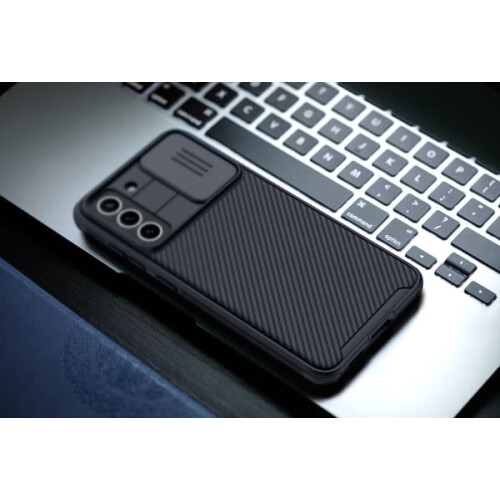 Capa NILLKIN CamShield Pro preta, compatível com Samsung Galaxy S21FE. 2
